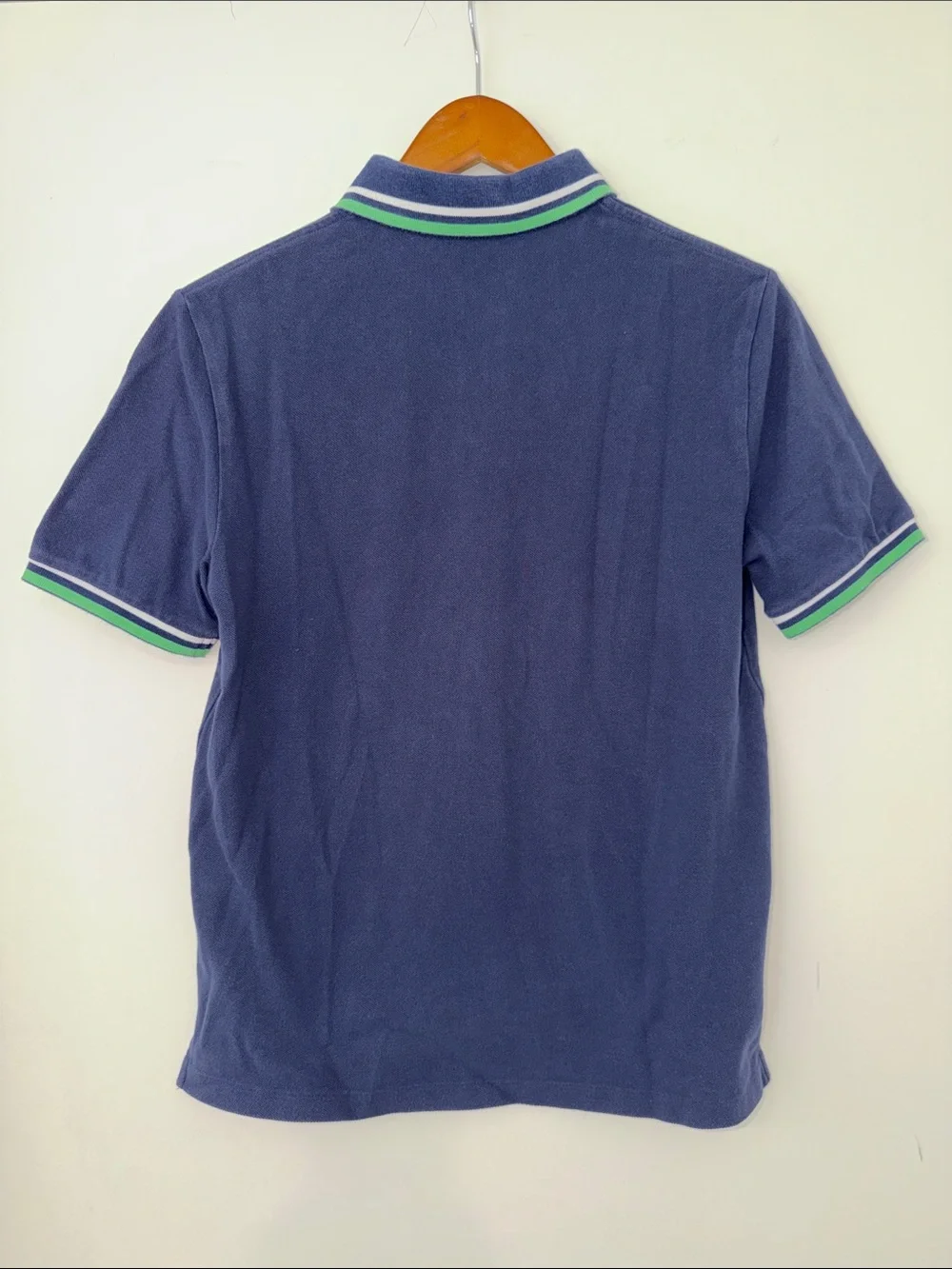 CLASSIC Ralph Lauren Navy Polo with Green and White Trim